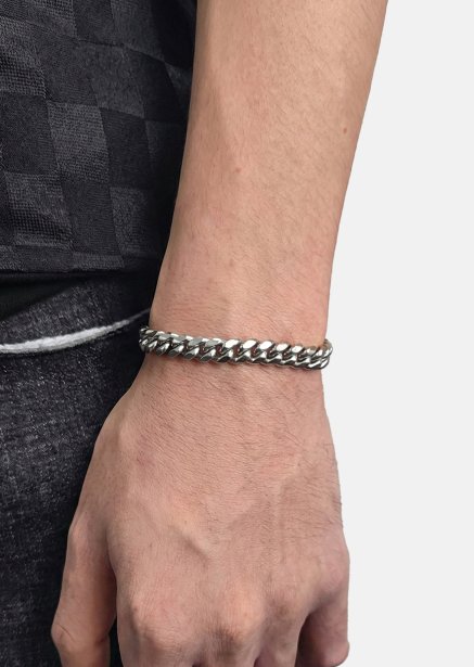 Armband Riven Edge - Silverpläterat