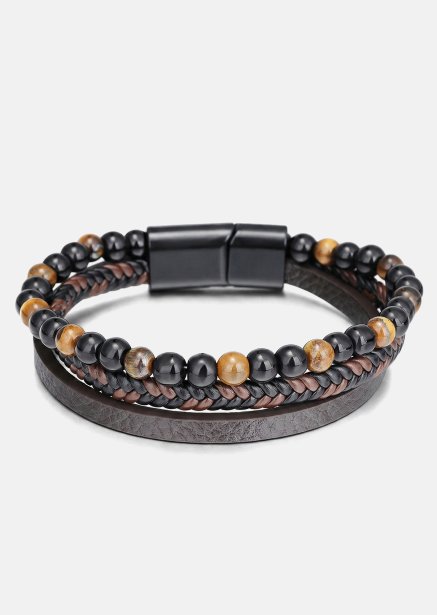 Läderarmband Raven Bond