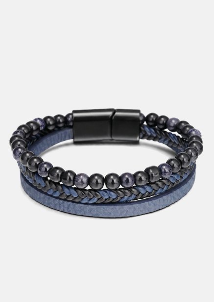 Läderarmband Cobalt Stride
