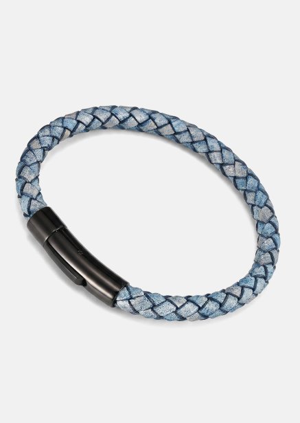 Läderarmband Ocean Weave