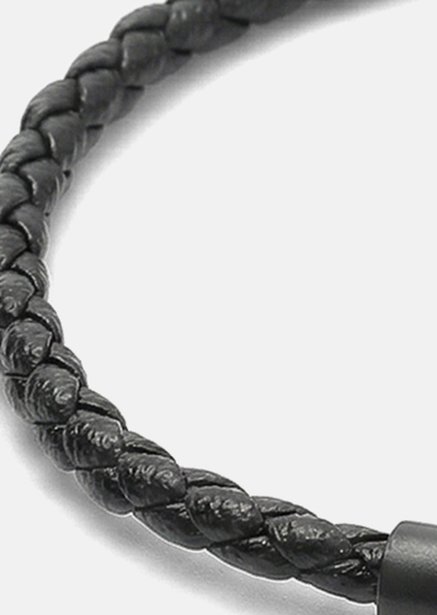 Läderarmband Obsidian Loop