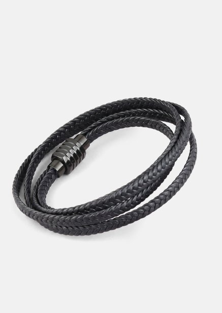 Läderarmband Raven Crest