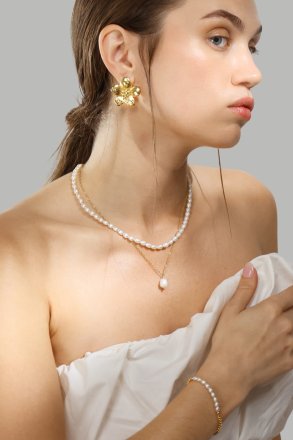 Örhängen Flora Shine – 18k Guldpläterade