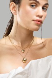 Halsband Golden Heart Mini - 18k Guldpläterat