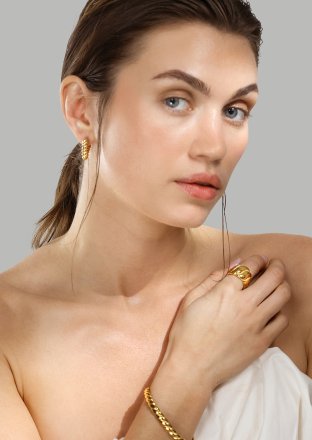 Armband Twist Glow - 18k Guldpläterat