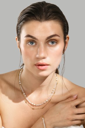 Halsband Pearl Harmony – 18k Guldpläterat