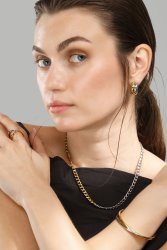 Halsband DuoLink – 18k Guldpläterat