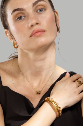 Armband Bold Cuff - 18k Guldpläterat