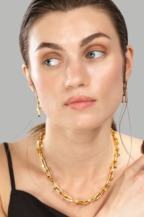 Örhängen Link Luxe – 18k Guldpläterade