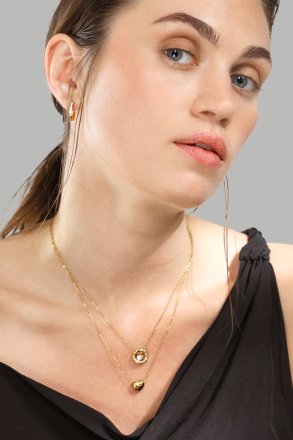 Halsband Heart of Gold – 18k Guldpläterat