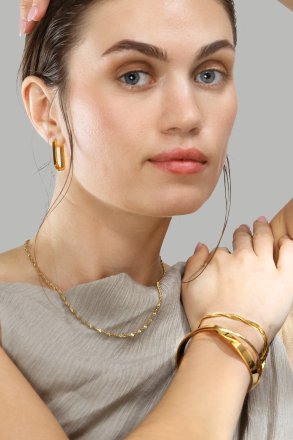 Halsband Twistad – 18k Guldpläterat