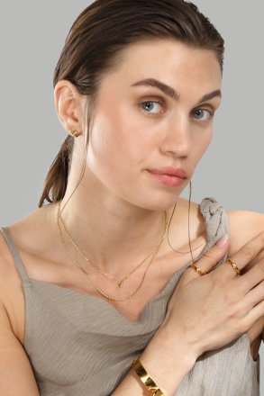Ring Organic Curve - 18k Guldpläterad