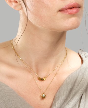 Halsband Stella – 18k Guldpläterat