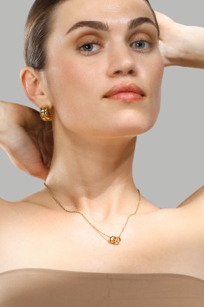 Halsband Circle of Love- 18k Guldpläterat
