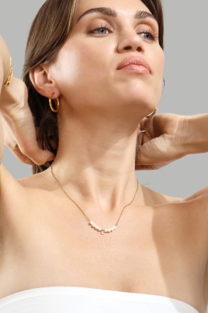 Halsband Moonlet Grace - 18k Guldpläterat
