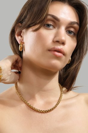 Halsband Royal Twist - 18k Guldpläterat