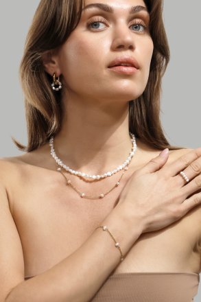 Halsband Lunaria - 18k Guldpläterat