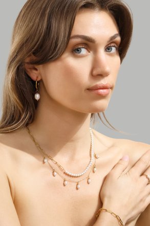 Halsband Pearl Harmony - 18k Guldpläterat