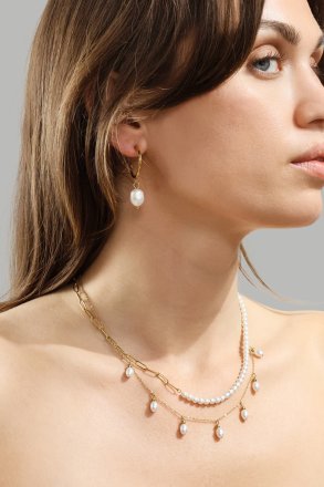 Halsband Pearl Harmony - 18k Guldpläterat