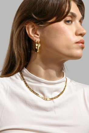 Örhänge Luna Bold Hoops - 18k Guldpläterat