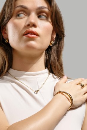 Halsband Orbit – Silverpläterat
