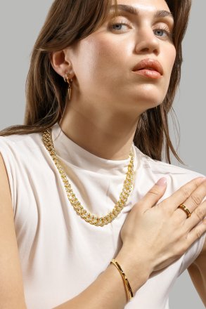 Halsband Royal Frost - 18k Guldpläterat