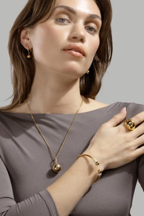 Timeless Orb Earrings - 18k Guldpläterade
