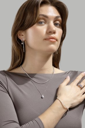 Armband Dainty Sparkle - Silverpläterat