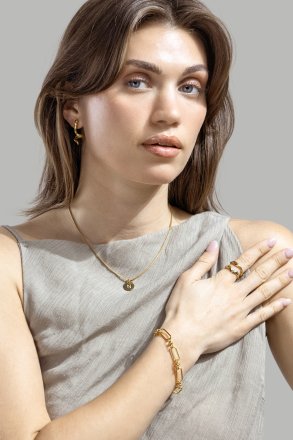 Armband Link Statement - 18k Guldpläterat