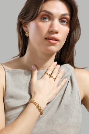 Florabella Örhängen - 18k Guldpläterade