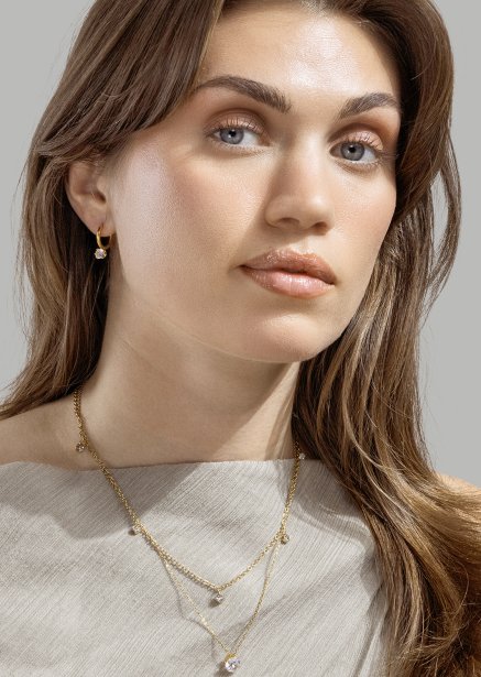 Radiance Drop Örhängen – 18k Guldpläterade