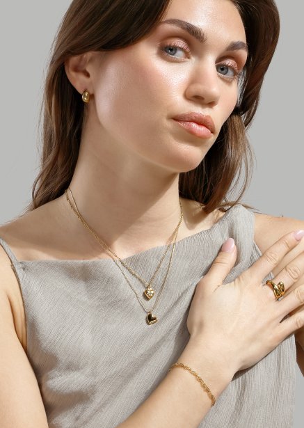 Halsband Heartshine – 18k Guldpläterat