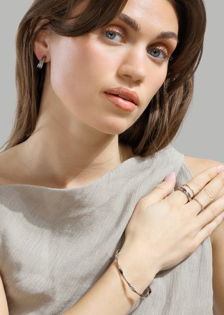Ring Twist Whisper - Silverpläterad