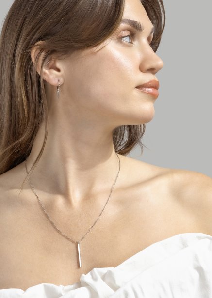 Halsband Line – Silverpläterat