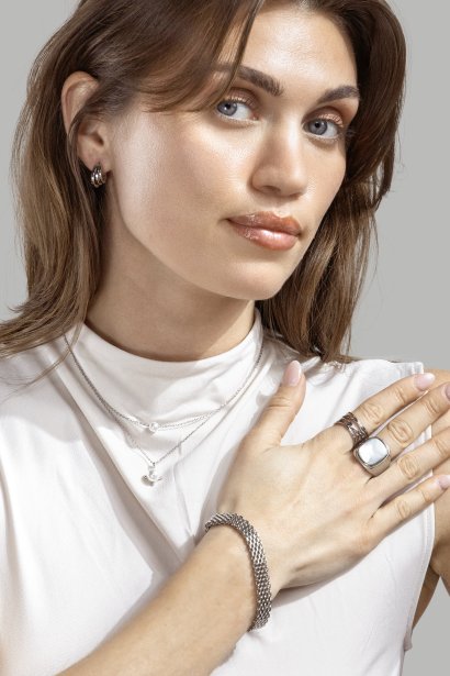 Ring Blanche - Silverpläterad