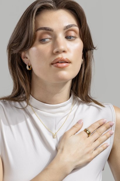 Halsband Initial Letters A-N – 18k Guldpläterat