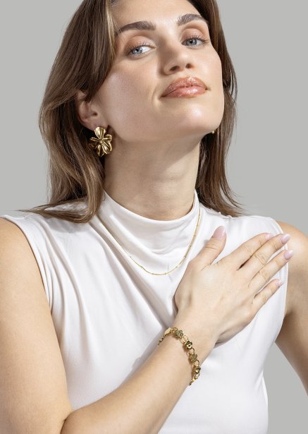 Armband Flora Link - 18k Guldpläterat