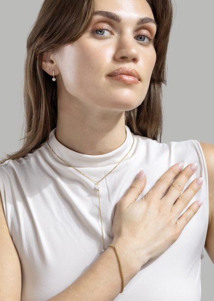 Halsband Ocean Thread - 18k Guldpläterat