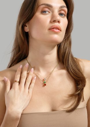 Trinity Prisma Ring - 18k Guldpläterad