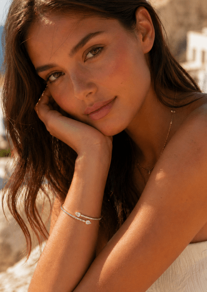Armband Lumière Spark Stack - 18k Guldpläterat