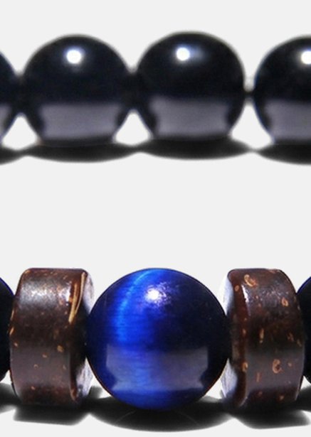Pärlarmband Obsidian Axis