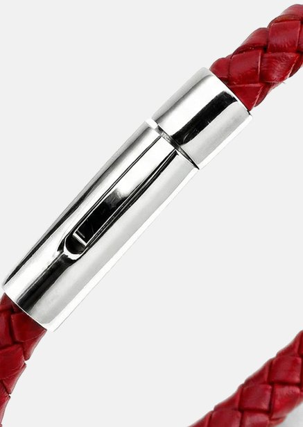 Läderarmband Crimson Arc