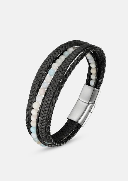 Läderarmband Titan Leaf
