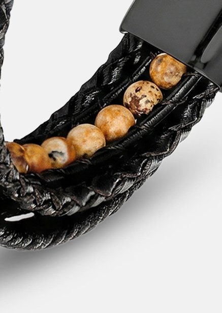 Läderarmband Granite Finery