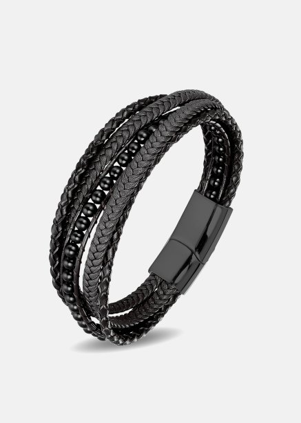Läderarmband Raven Echo