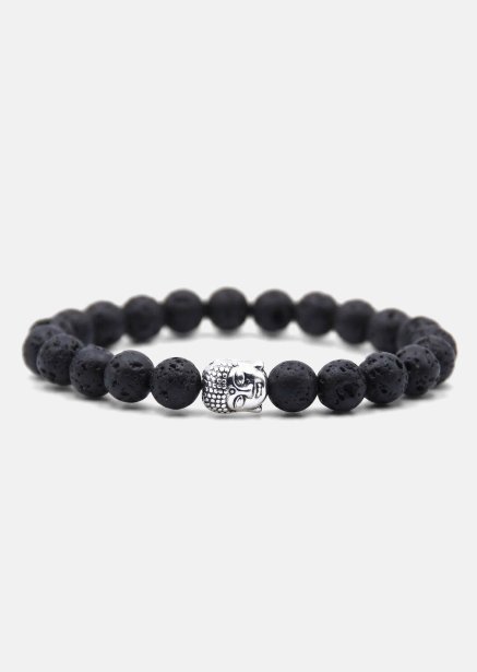 Pärlarmband Obsidian Aura