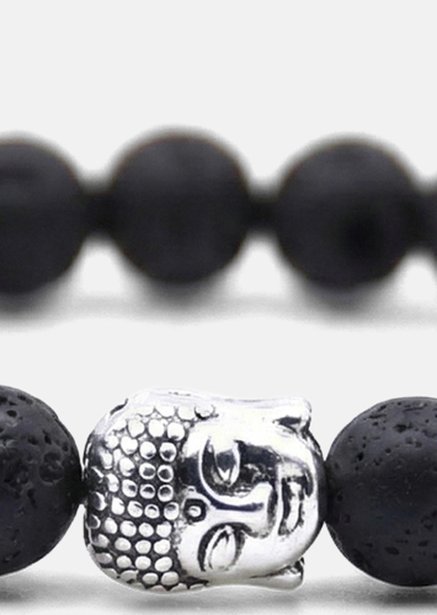 Pärlarmband Obsidian Aura