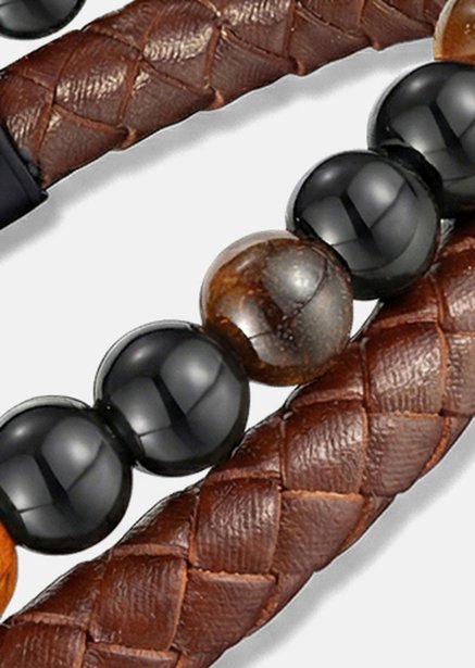 Läderarmband Legacy Weave
