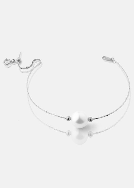 Armband Pearl Aura - Silverpläterat