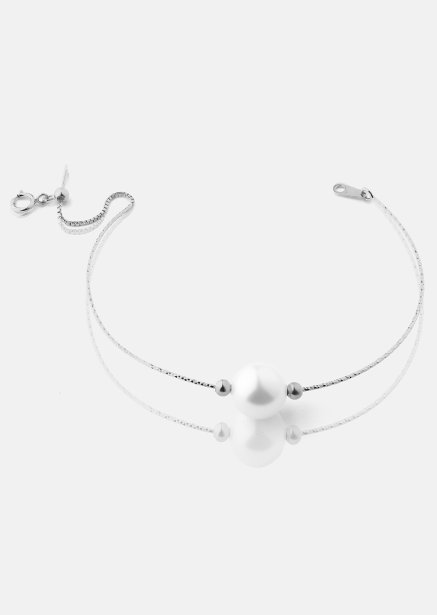 Armband Pearl Aura - Silverpläterat